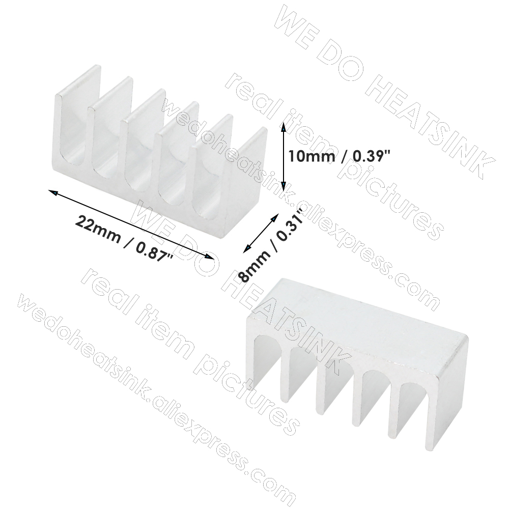 WE DO HEATSINK 8x22x10mm Alumi - Raspberry Pi Water Cooling Kit recension och pris