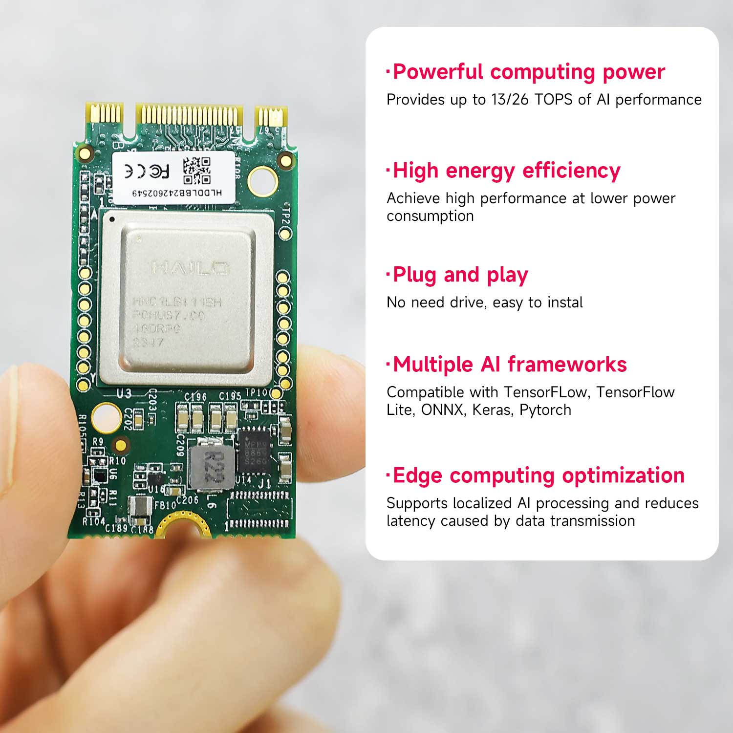 Hailo 8/8l Ai Acceleration Mod - Raspberry Pi Ai Kit Hailo-8L recension och pris