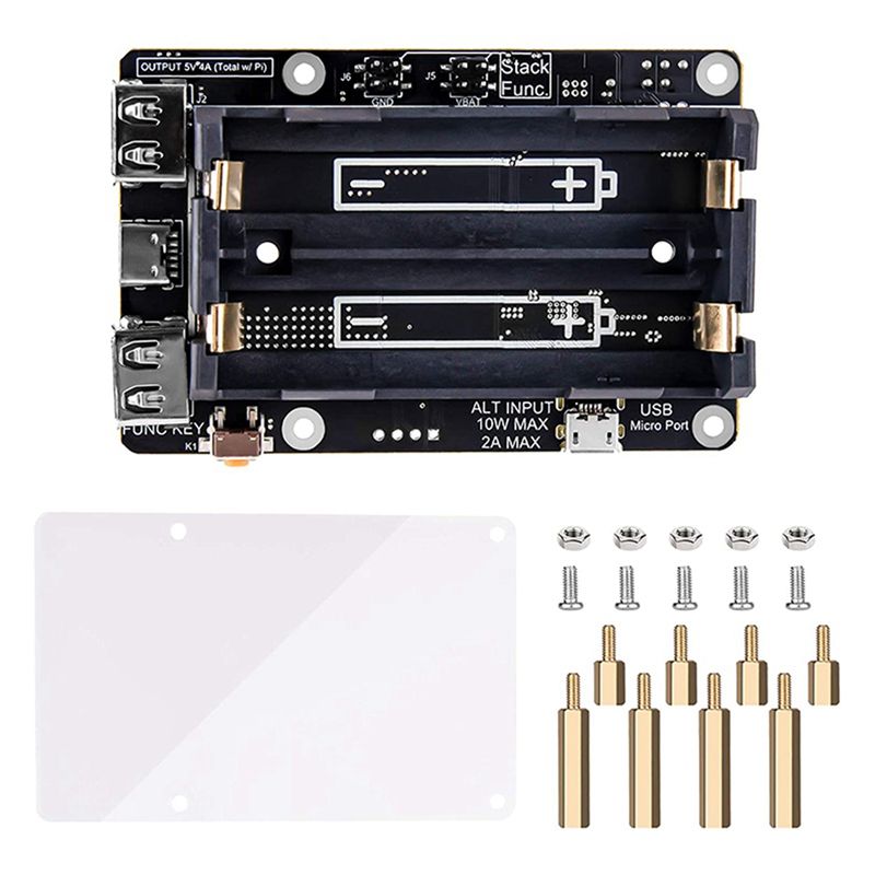 AA08-2X For Raspberry Pi 4 UPS - Raspberry Pi Uninterrupted Power Supply Ups 18650 recension och pris