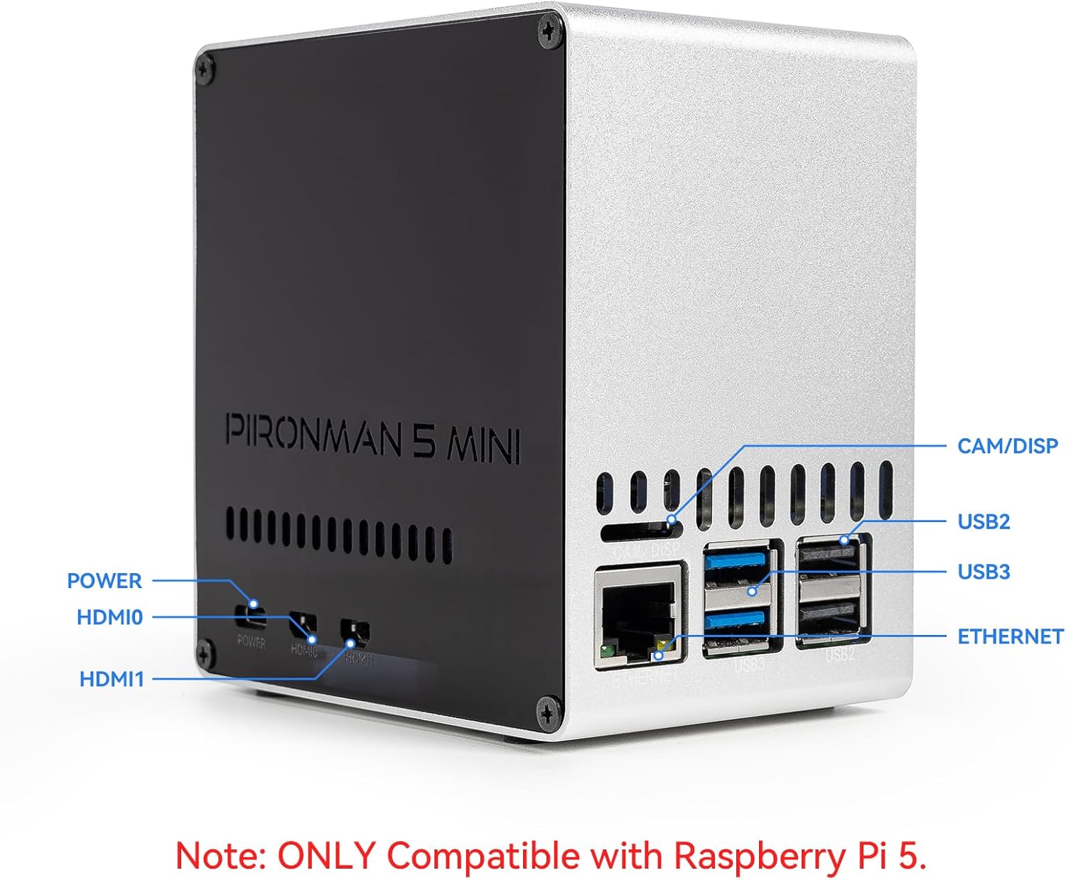 Pironman 5-Mini NVMe M.2 SSD P - Raspberry Pi Ai Kit Hailo-8L recension och pris