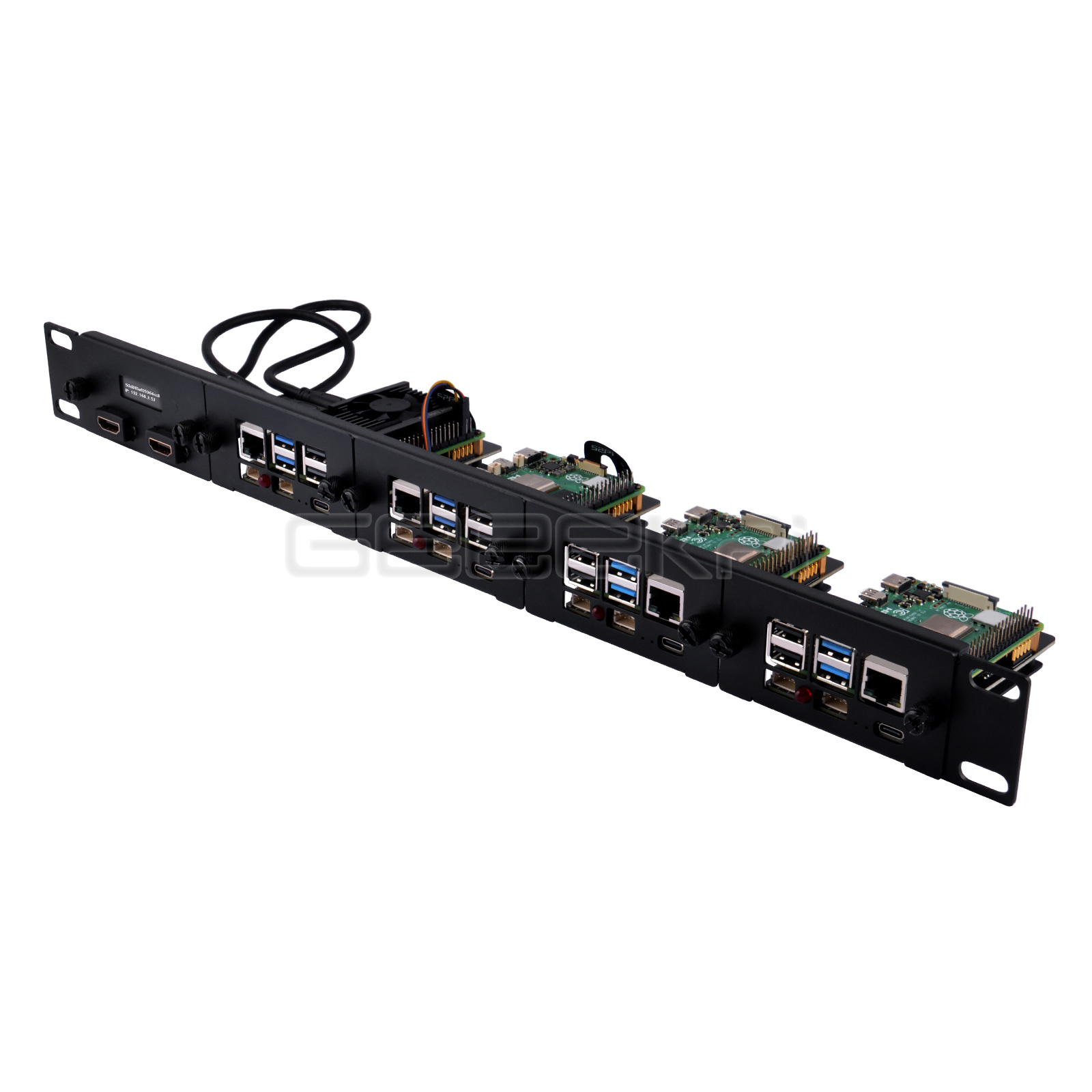 1U Rackmount Steel Bracket Kit - Raspberry Pi Rackmount 1U 19 Inch recension och pris