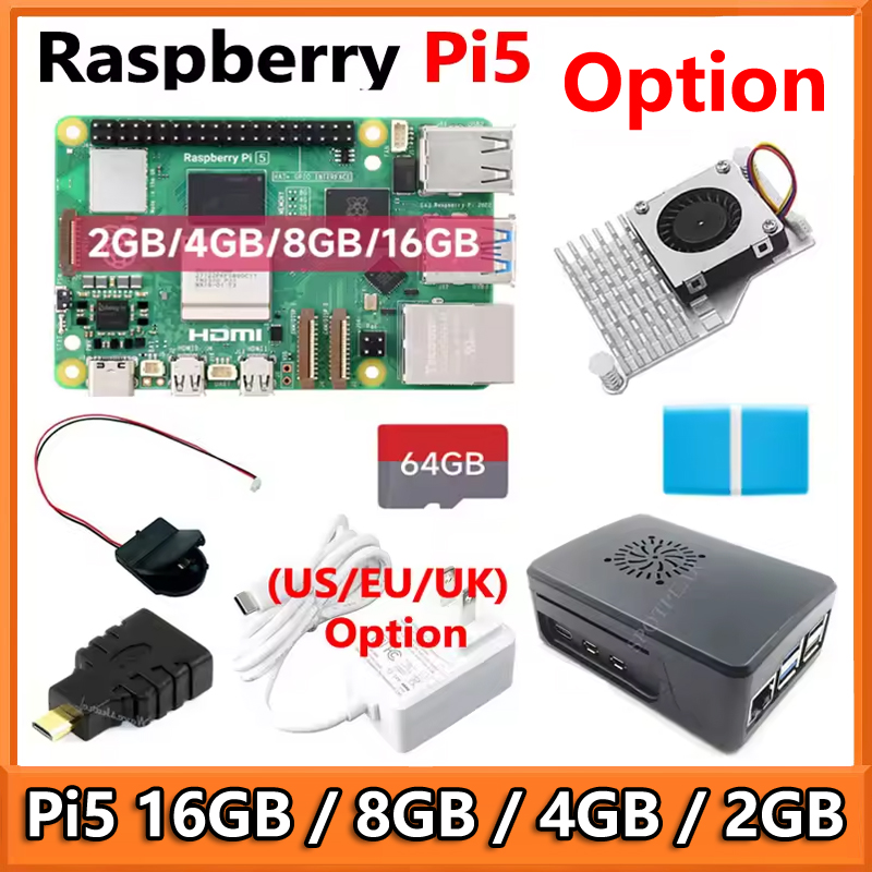 Raspberry Pi 5 16GB /8GB/4GB/2 - Argon One V3 M.2 Nvme Case recension och pris