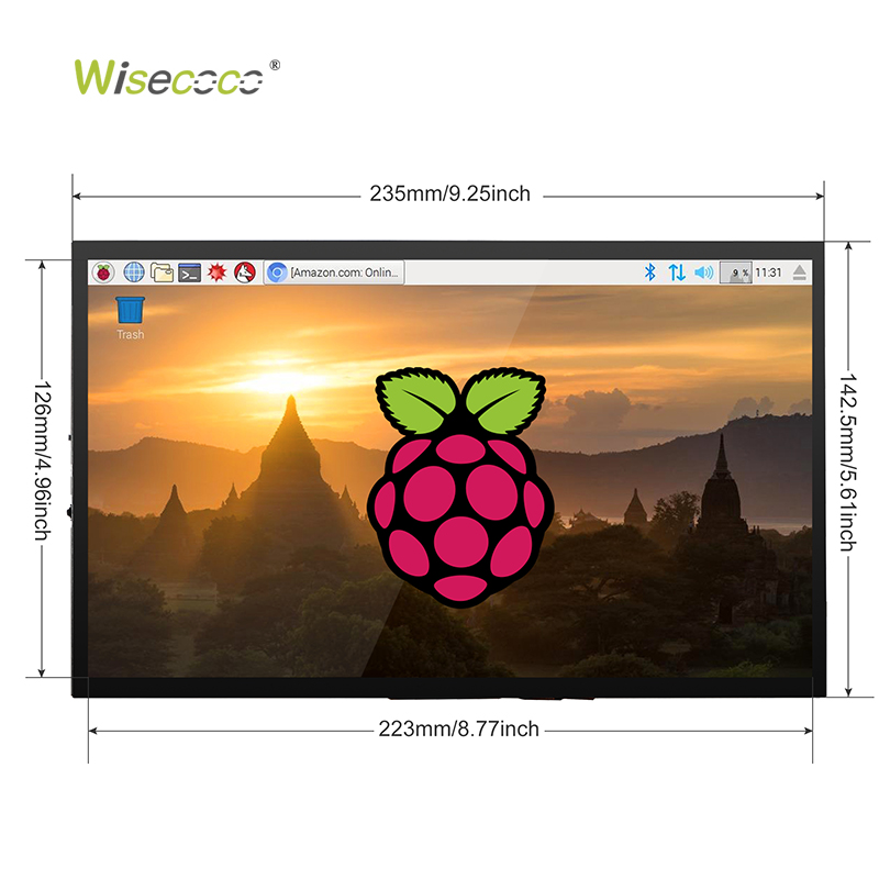5 7 10.1 Inch 1024*600 HD Ips  - Raspberry Pi 10.1 Inch Capacitive Touch Screen Ips recension och pris