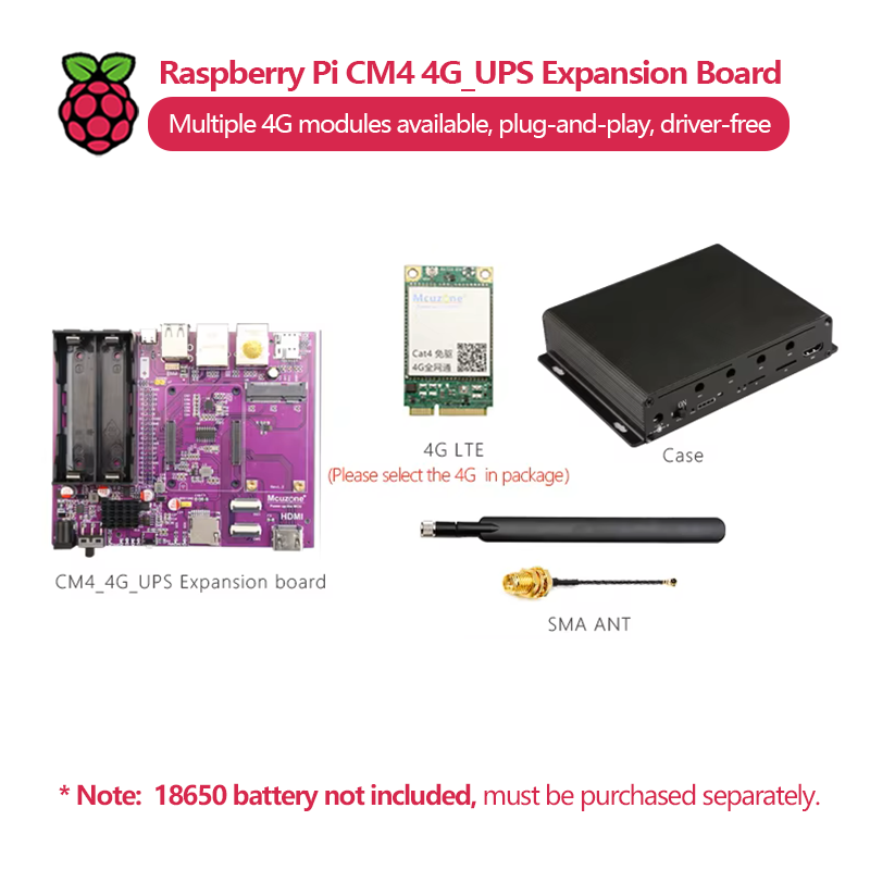 Raspberry Pi CM4 4G_UPS Uninte - Raspberry Pi Uninterrupted Power Supply Ups 18650 recension och pris