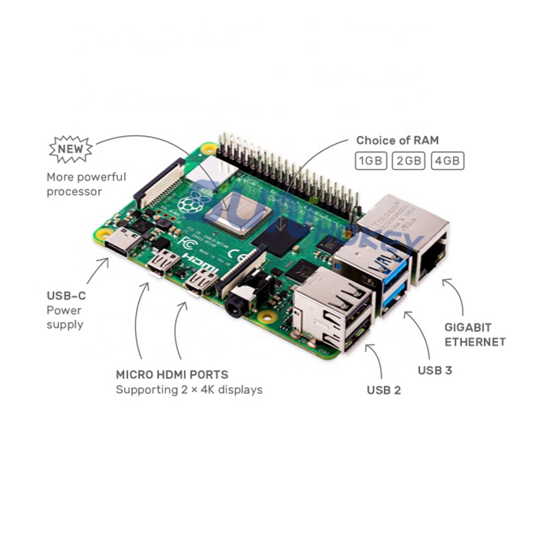 Official Original Development  - Raspberry Pi 4 8Gb Ram Kit recension och pris